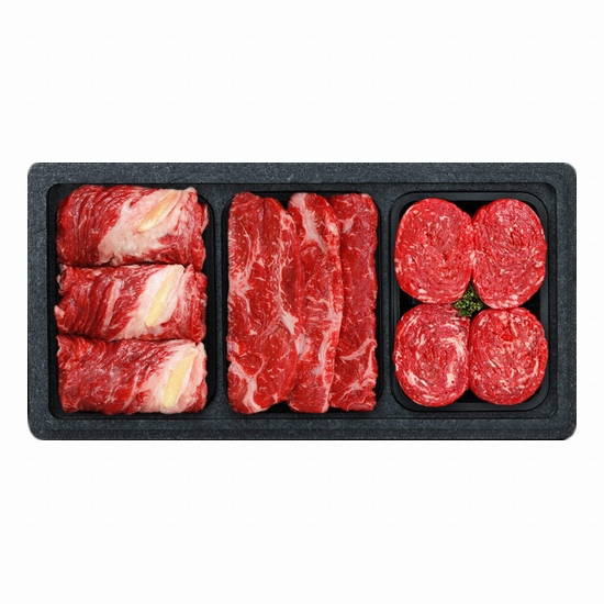 한결푸드 남도애한우 한우 1등급 실속 구이정육혼합세트 2호 1.2kg