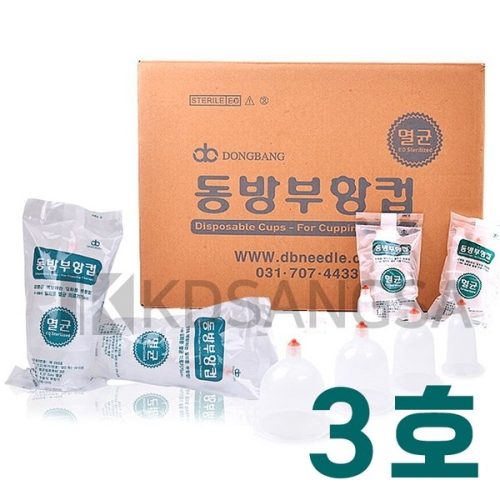 동방메디컬 동방 일회용 부항컵 3호 (500개+부항총)_이미지