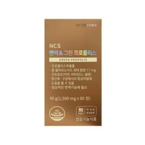 노바렉스 뉴트리코어 NCS 면역&그린 프로폴리스 1500mg 60정 (12개)_이미지