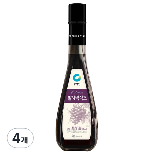 대상 청정원 발사믹식초 350ml (4개)