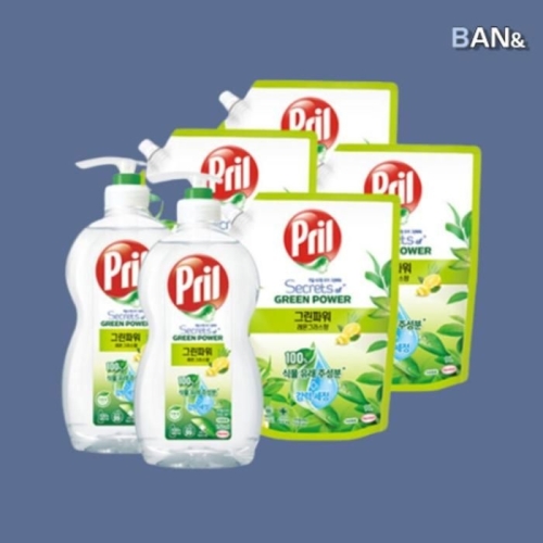 그린파워 레몬그라스향 750ml + 리필 1L