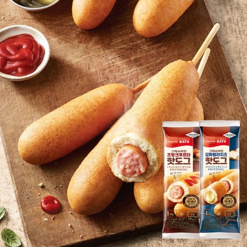 그릭 슈바인 육즙가득 핫도그 프랑크 13개+모짜 10개