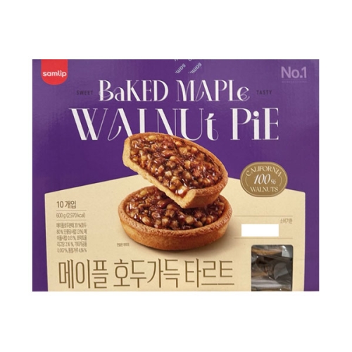 SPC삼립 메이플 호두가득 타르트 60g 10개입 (1개)_이미지