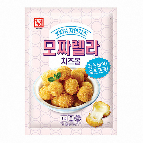 한성기업 모짜렐라 치즈볼 1kg이미지입니다. 누르면 해당 게시물로 새창이동합니다.