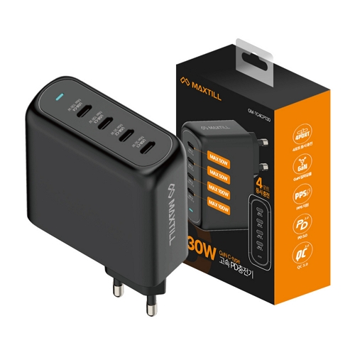 MAXTILL PD PPS 130W 4포트 GaN 충전기 GM-TC4CP130_이미지