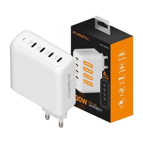 MAXTILL PD PPS 130W 4포트 GaN 충전기 GM-TC4CP130_이미지