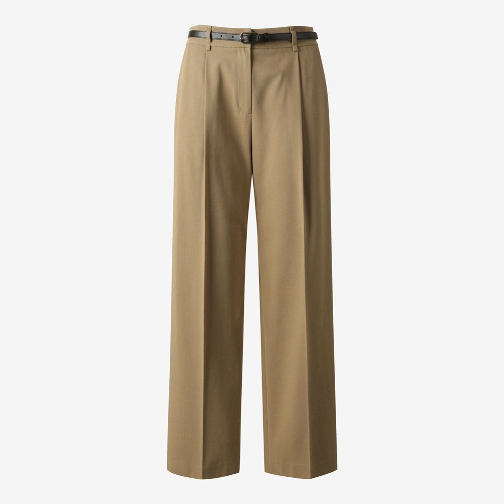 ZOOC 울 블렌디드 원턱 테이퍼드 팬츠 CAZ261MSA006