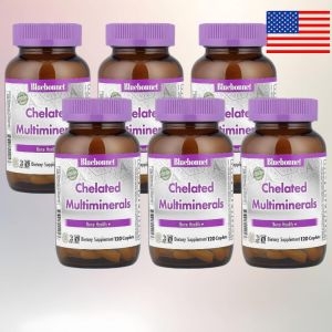 블루보넷 뉴트리션 킬레이트화 종합미네랄 120캡슐 (6개)_이미지