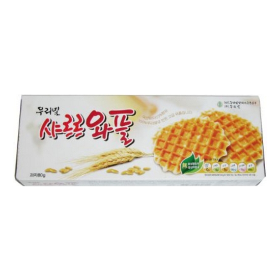 우리밀 샤르르와플 80g (1개)