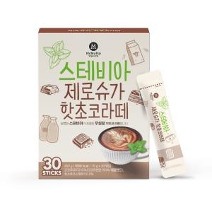 한국맥널티 스테비아 제로슈가 핫초코라떼 15g 30개입 (1개)_이미지