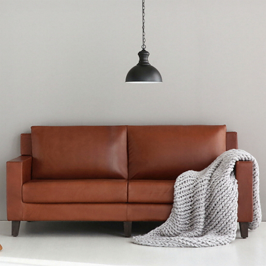 마켓비 PECRE 천연가죽 소파 2인용_이미지