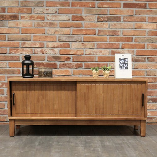 리버퍼니쳐 스카니아 고무나무 원목 거실장 1200