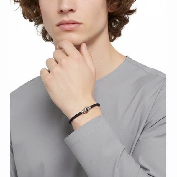 알렉산더맥퀸 러버 코드 스컬 브레이슬릿 705846 1AAIK 8560_이미지