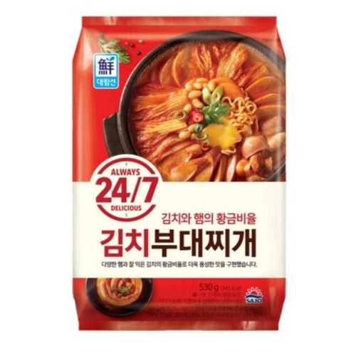 사조대림 24/7 김치 부대찌개 530g (10개)_이미지