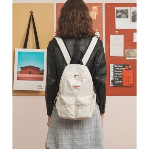 ���������� MASMARULEZ mini ver. Two pocket daily backpackButter cream 193527