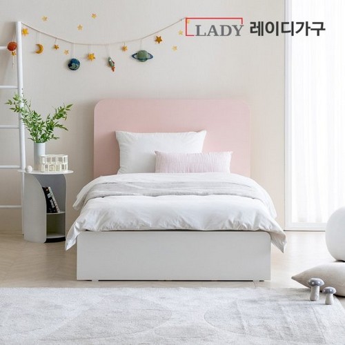 레이디가구 멜로 슬림헤드 수납 침대 S (포켓스프링)_이미지