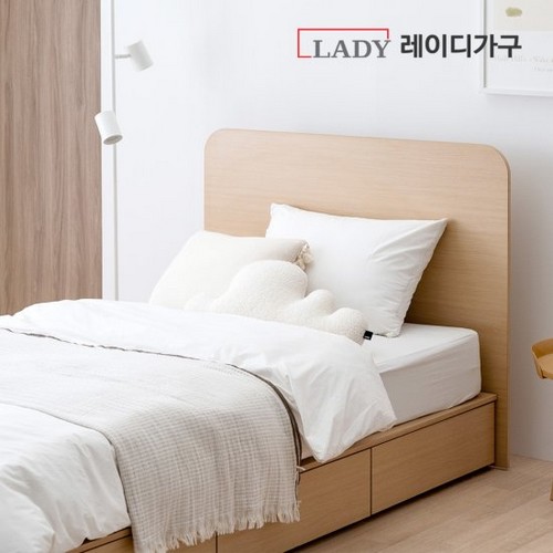 레이디가구 멜로 슬림헤드 수납 침대 S (포켓스프링)_이미지