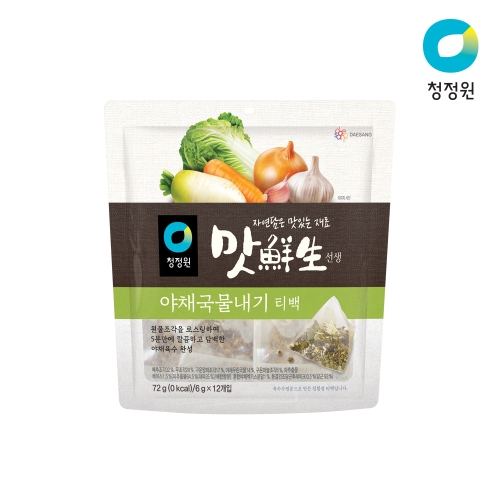 청정원 맛선생 야채국물내기 티백 72g(6gx12입) (1개)_이미지