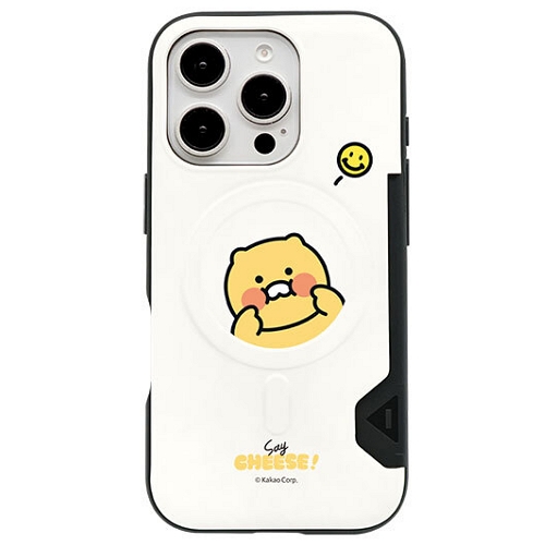 아이콘스 카카오프렌즈 아이폰15 세이치즈 맥세이프 투카드 범퍼케이스_이미지
