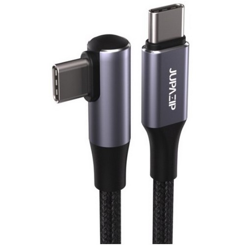 주파집 60W C to C타입 ㄱ자형 케이블 (0.5m)_이미지