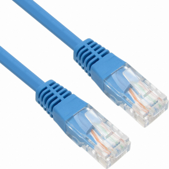 강원전자 NETmate CAT.5E UTP 다이렉트 랜케이블 블루 (NMC-U520BL, 20m)_이미지