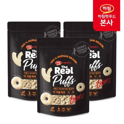 더리얼 독 퍼프 사과 85g (3개)_이미지
