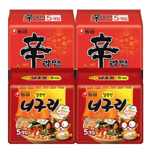 농심 신라면10개 + 얼큰한너구리10개