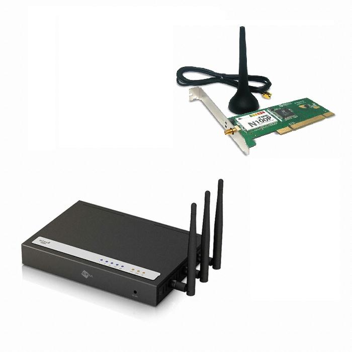 EFM ipTIME N5004 공유기 패키지 (+ N100P PCI 무선랜카드)
