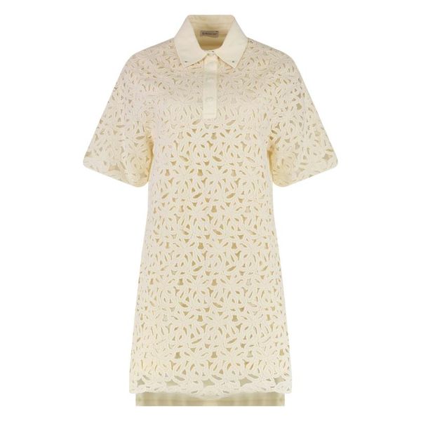 몽클레르 미니멀 자수 로고 크루넥 반팔 티셔츠 K10938I00025 WHITE