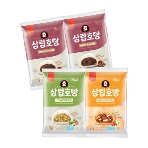 삼립 냉동 미니 단팥호빵 2봉+야채호빵 1봉+피자호빵 1봉_이미지