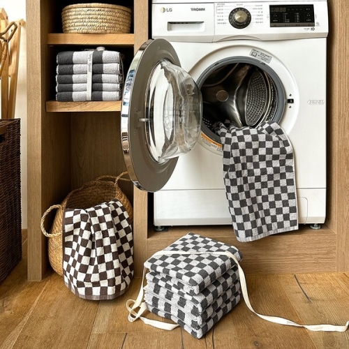 테리파머 체커 호텔수건 200g