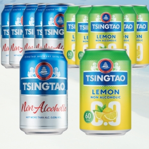 칭따오 브루어리 칭따오 논알콜릭 레몬 330ml (6개)