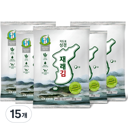 성경식품 지도표성경김 재래김 37g
