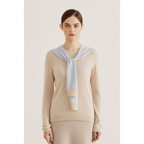 유닛 캐시미어 배색 숄 UFH4-KAM495C_이미지