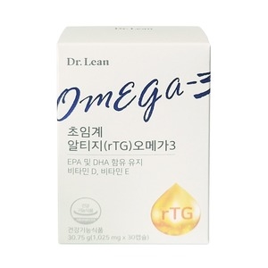 닥터린 초임계 알티지 오메가3 1025mg 30캡슐이미지입니다. 누르면 해당 게시물로 새창이동합니다.