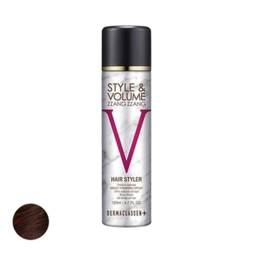 더마클라센 스타일앤 볼륨짱짱 흑채 스프레이 자연갈색 120ml (1개)_이미지