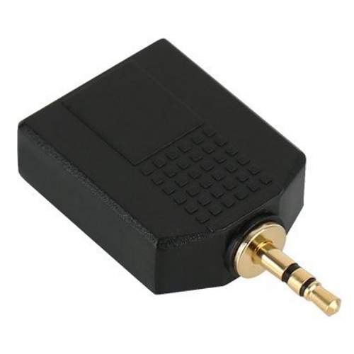 강원전자 NETmate NM-JR14 3.5mm to 5.5mm 스테레오 AUX Y형 변환 젠더_이미지