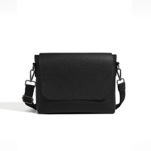 스퀘어 플랩 블랙 미니 메신저백 크로스백 9836164