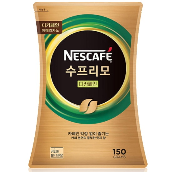네슬레 네스카페 수프리모 디카페인 아메리카노 리필 150g (12개)