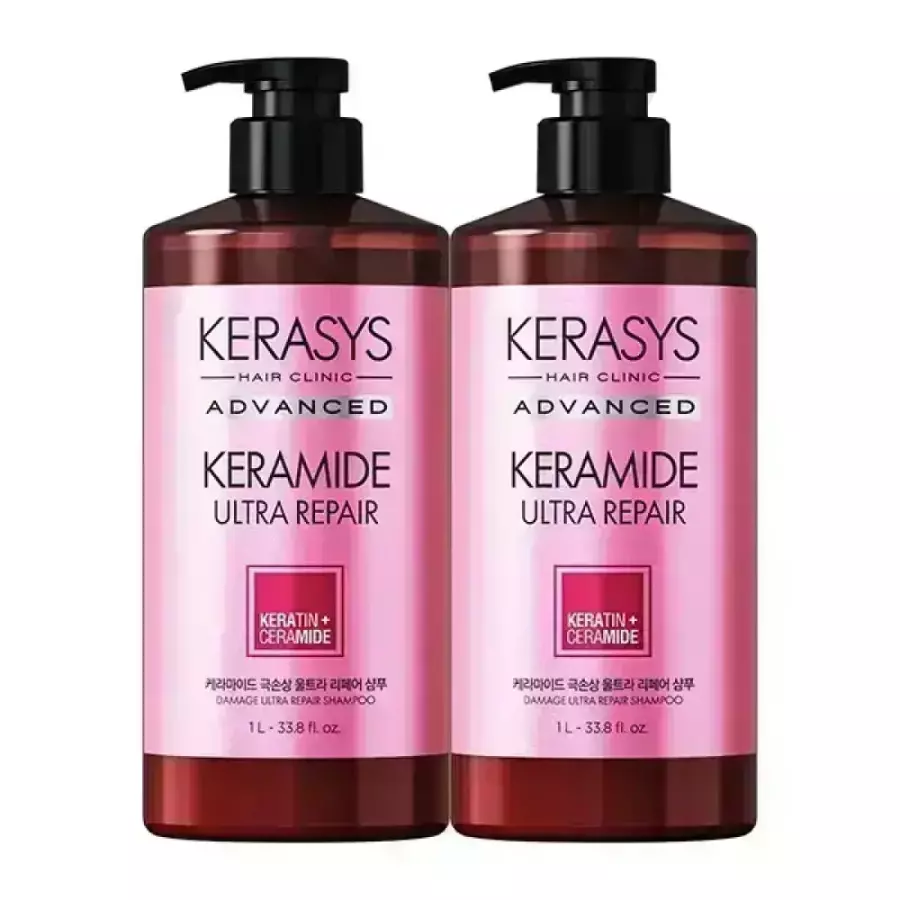 케라시스 케라마이드 극손상 울트라 리페어 샴푸 1000ml (2개)_이미지