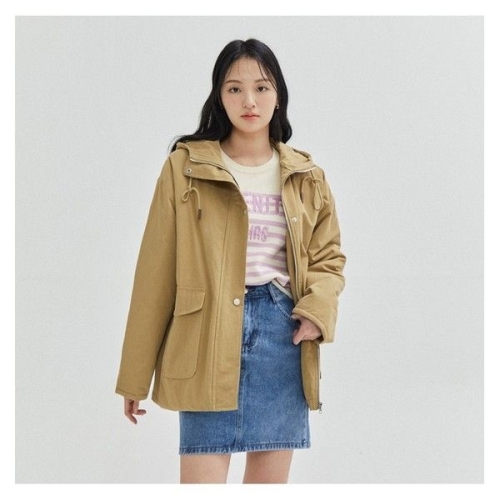 바바패션 더틸버리 오버핏 코튼 퀼팅 후드 점퍼 TR1N0JPD1W_이미지