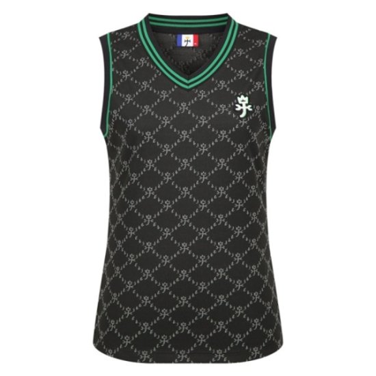 까스텔바작 브이넥 민소매 티셔츠 BGBMTS805BK