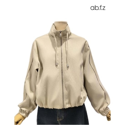 에이비에프지 스타일리쉬 헨리넥 레더 재킷 APZ4FFL5J_이미지