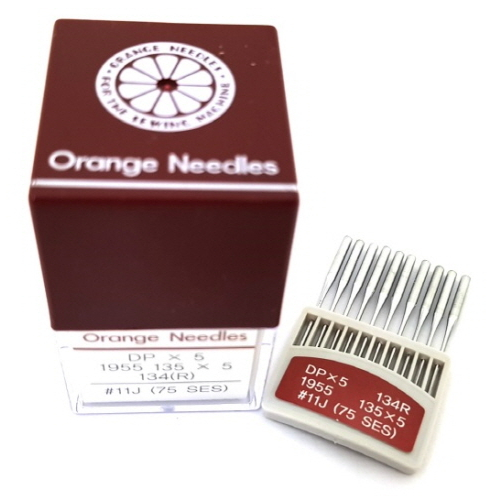 오렌지미싱 공업용 나나인치 전용 쌍침 바늘 DPX5