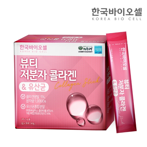  삼성제약헬스케어 뷰티 저분자 콜라겐 유산균 2g 30포 [1개]