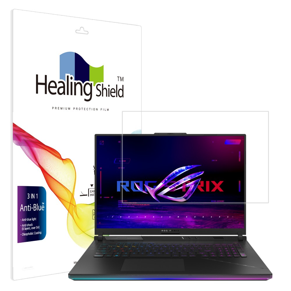 폰트리 힐링쉴드 ASUS ROG STRIX SCAR 18 G834 2023 블루라이트차단 액정보호필름_이미지