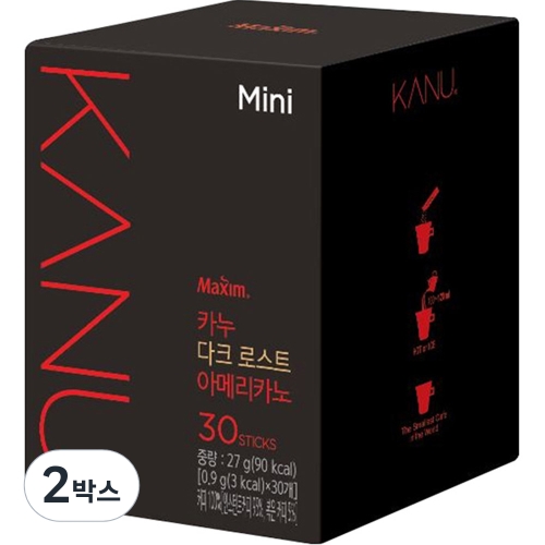 동서식품 카누 미니 다크 로스트 아메리카노 30개입 (2개)_이미지