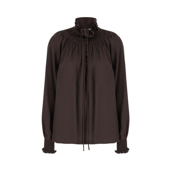 버버리 블라우스 8115914 C3824 HAWK BROWN IP PAT