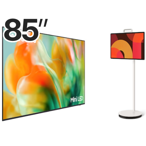삼성전자 Mini LED KU85MH80AFXKR + 더 무빙스타일 KU27LSFM7AXXKR (벽걸이, TV+TV)_이미지