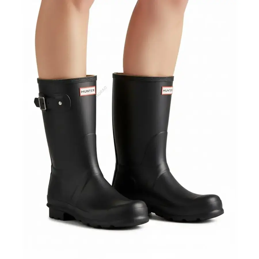 헌터 MEN 오리지날 숏 레인부츠 블랙 212784_이미지